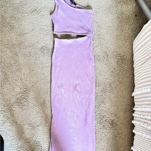 Lulus One-Shoulder Cutout Maxi Dress